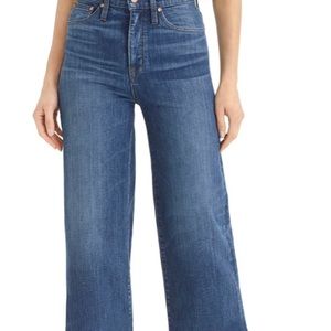 J. Crew Point Sur wide leg cropped jeans